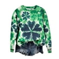 thumbnail image 6 of Zedker St Patricks Day Shirt for Women 2026 Casual Plus Size 3/4 Sleeve Irish Clover Shirts Funny Saint Patrick's Day Tunic Tops, 6 of 7