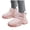 Pink, variant on Womens Winter Snow Boots Outdoor Anti Slip Ankle Booties Water Repellency Fur Lined Warm Platform Stylish Fuzzy Booties