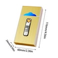 thumbnail image 3 of YIKA Case With Lighter USB Lighter Rechargeable Flameless Windproof GD, 3 of 9