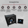 thumbnail image 2 of Rockville RV12.1C 600w 12" Caja de subwoofer para automóvil cargada + amplificador mono + kit de amplificador, negro, 2 of 5