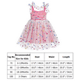 thumbnail image 4 of IBTOM CASTLE Toddler Baby Girls Boho Rainbow Tutu Floral Sequin Sleeveless Backless Ruffle Tulle Dress Princess Birthday Party Sundress 2-3 Years Hot Pink Sequin Dots, 4 of 8