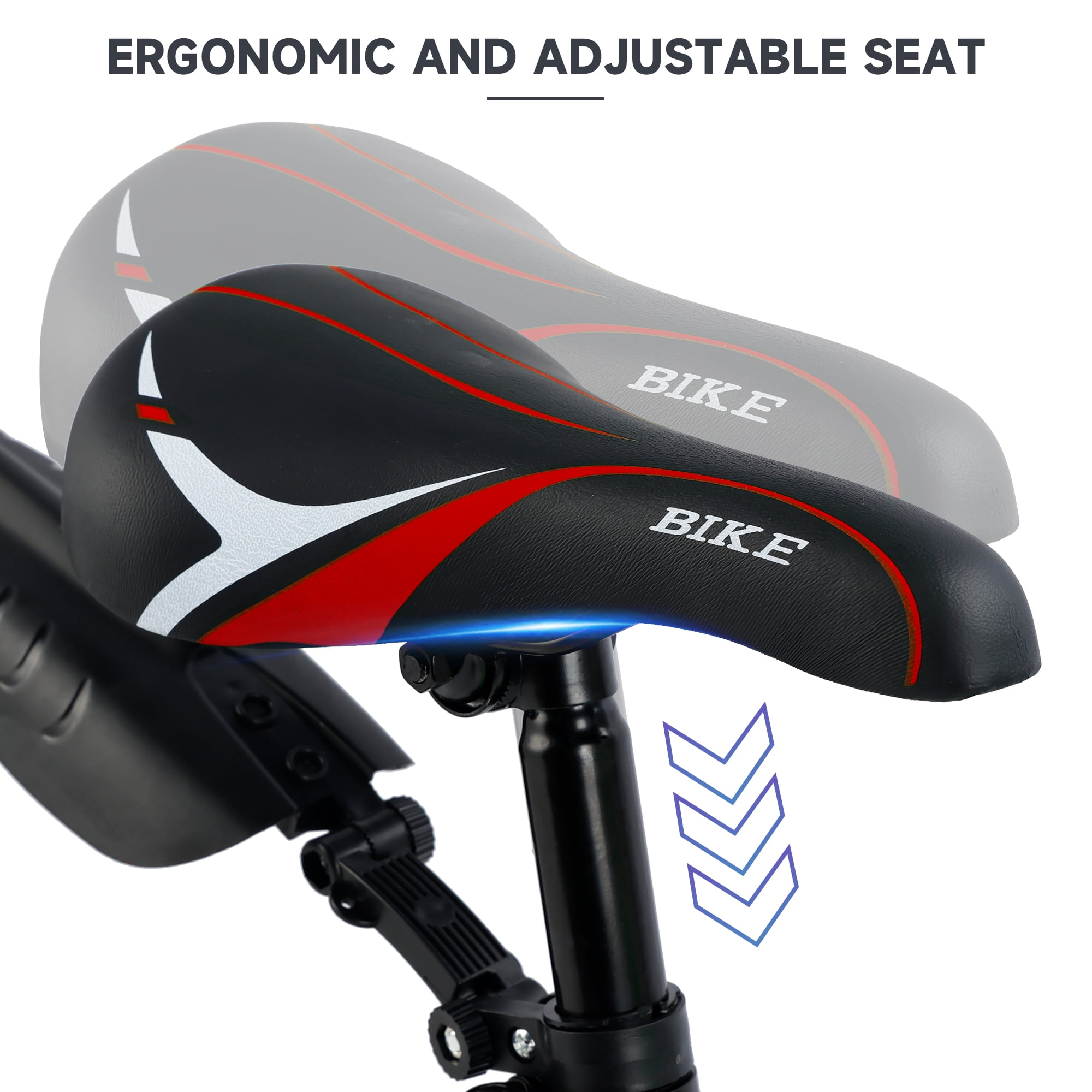 26" Mountain Bike for Men/Women, 24 Speed Shimano Twist Shifting, Front or Dual Suspension, Comfort Saddle Red/White/Blue/Green