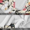 thumbnail image 3 of Yayeee Throw Blanket for Couch Soft Warm 50" x 60" Sofa Chair Bed Decoration, Beige Red Floral, 3 of 7
