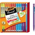 thumbnail image 1 of BIC Xtra Smooth Bright Edition Mechanical Pencils, 0.7 mm Medium Point, Refillable and Retractable, 40-Count (Color	Multi-color,  Ink Color	Black), 1 of 3
