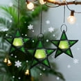 thumbnail image 6 of Stunning Star Glass Votive Tea Light Candle Holder Hanging Lighting Lantern Wedding Birthday Party Home Garden Decoration （Green）, 6 of 6