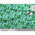 thumbnail image 3 of Soimoi Green Velvet Fabric Dots & Petals Floral Fabric Prints By Yard 58 Inch Wide, 3 of 3