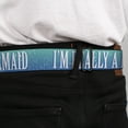 thumbnail image 4 of Buckle-Down Belt, Seatbelt Buckle Belt, Im Really A Mermaid Sparkle Turquoise Blues White, Youth 22 to 32 Inches, 4 of 9