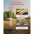 thumbnail image 2 of VEVOR Post Hole Digger with Wood Handle and Scale Markings 57.5" Manual Hole Digger, 2 of 9