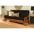 thumbnail image 2 of Maklaine Full-size Suede Fabric Futon in Black-Frame Not Included, 2 of 7