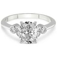 thumbnail image 3 of 5 Carat IGI Certified Oval Shape Lab Grown Diamond Engagement Ring | 14K White Gold |Amore Side Stone Diamond Ring | FG-VS1-VS2 Quality Friendly Diamonds, 3 of 4