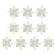 thumbnail image 1 of Advancent 10 piezas de flores artificiales de Navidad, flor de Pascua con purpurina, flor falsa reutilizable, manualidades DIY, fiesta de boda, Año Nuevo Kits de decoración para fiestas blanco Advancent HA008610-04, 1 of 6