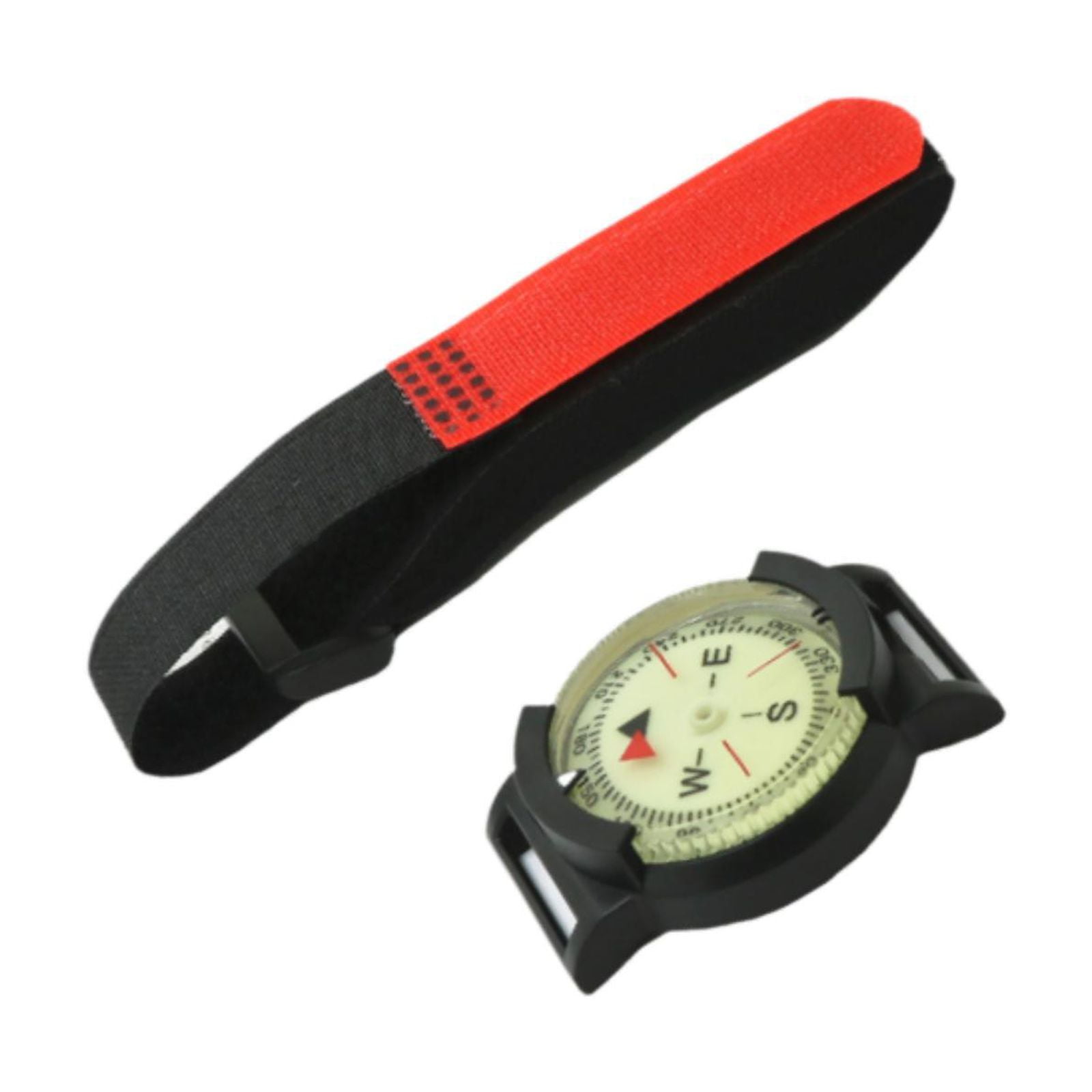 figatia Scuba Diving Compass Scuba Compass Waterproof Thck Shell Compact Outdoor Camping Compass Wrist Compass for Survival Emergency