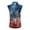 Dark Blue_005, variant on Domuza Men's 250th Anniversary Usa Shirts Usa Flag Pattern Casual Sleeveless Lapel Button Up T Shirts Summer Fashion Comfort Hawaiian Blouses Dark Blue 2XL
