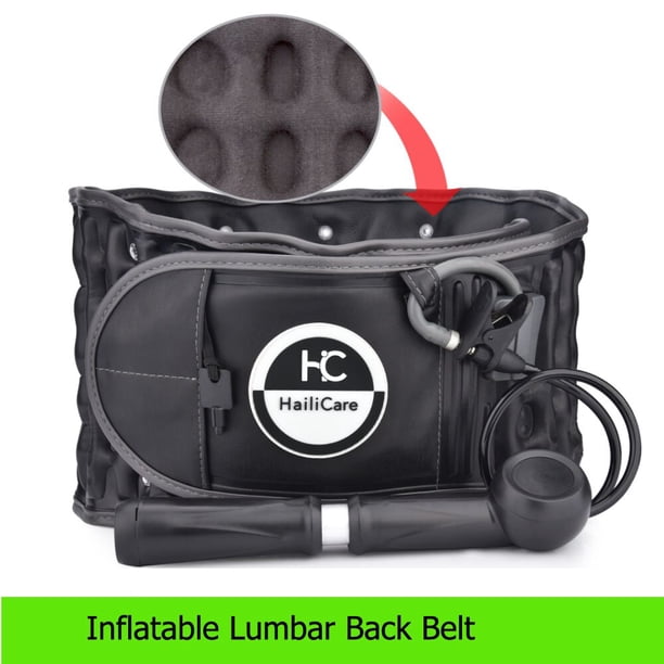 Cinturón Lumbar de descompresión, soporte inflable para discherniación correcta, presoterapia, tracción de aire, Brace para espalda baja, alivio del dolor