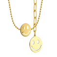 thumbnail image 4 of Gargantilla Carita Feliz Horoz 45cm Acero Inoxidable Tono Dorado WH20, 4 of 5