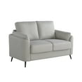 thumbnail image 3 of Studio Living Brooklyn Modern 2-Seater Loveseat, Light Gray Woven Fabric, 3 of 7