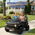thumbnail image 2 of Ford Bronco Raptor 24V Kids Ride on Toys, Battery Powered Ride on Cars 2 Seater with Remote Control, Electric Car for Boys Girls 3-8 w/Bluetooth & LED Headlights, Black, 2 of 8