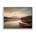 thumbnail image 5 of Stupell Industries Lakeside Canoe Cloudy Sky Mountain Forest Landscape, 14 x 11,Design by Richard Dunahay, 5 of 5