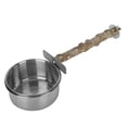 thumbnail image 2 of Tazas De Alimentación De Acero Inoxidable Con Soporte De Abrazadera, Alimentador De Loros Con Soporte, Tazas De Alimentación De Jaula De Pájaros Para Soportes De Mascotas, EOTVIA S, 2 of 8