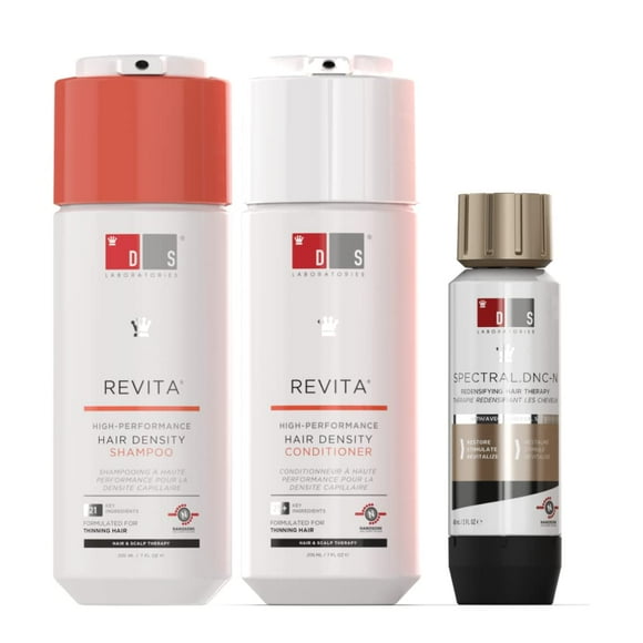 DS Laboratories Revita Hair Thickening Shampoo and Conditioner Set &amp; Spectral.DNC-N Hair Growth Serum -Unscented