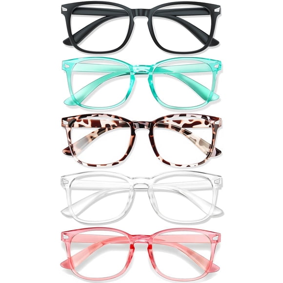 Gafas de bloqueo de luz azul WINTOO para mujer y hombre, 5 pares