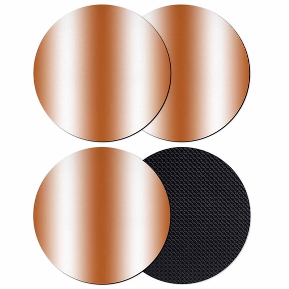 Orange White Ombre Coasters Set of 4, Soft Absorbent Coasters for Drinks, Farmhouse Country Minimalist Art Non-Slip Cup Coaster Mat with Rubber Bottom for Home Kitchen Desk Coffee Bar Table Decor 4"