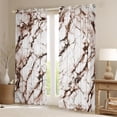 thumbnail image 2 of Castle Fairy Teens Adults Marbling Stone Pattern Curtains Pack of 2 (42x84 Each),Gradient Marble Watercolor Curtains Blackout,Abstract Ombre Bedroom Curtains,Lightweight Room Decor, 2 of 6