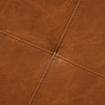 thumbnail image 6 of Christopher Knight Home Queen Upholstered Bed Frame with Tufted Headboard, PU Leather, Brown, 6 of 10