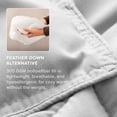 thumbnail image 5 of Bare Home Down Alternative Comforter Set - 3-Pieces - All Seasons - Full, Cloud Gray, 5 of 8
