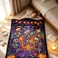 thumbnail image 3 of 140x100cm Halloween DIY Coloring Throw Blanket For Adults Washable Bed Cover With 100ml Marker Pens Black Tone, 3 of 6