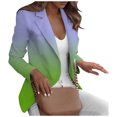 thumbnail image 1 of Gibobby Blazer de mujer casual Blazer casual para mujer de manga larga con botones de solapa para trabajo y oficina(Verde,CH), 1 of 5