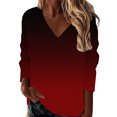 thumbnail image 1 of Gibobby Casual Sudadera para Mujer Sudadera suéter de otoño(Vino,XL), 1 of 5