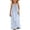 Light Blue, variant on Ashyfjp Girls Dresses Casual Striped Printed Sleeveless Camisole Pajamas with Drawstring, Trendy Loose Comfortable Breathable Sundress for Girls, Size 5-14