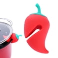 thumbnail image 4 of Shoreew 3Pcs Silicone Pot Lid Anti-spill Rack Chili Pepper Pot Lid Lifter Heat-Resistant Anti-Overflow Kitchen Tool, 4 of 7