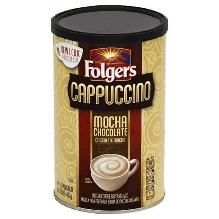JM Smucker Folgers Cappuccino Coffee Beverage Mix, 16 oz