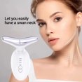 thumbnail image 1 of 3-in-1 Neck and Face Massager with Heat, Vibration & Tri-Color Light, Rechargeable Skincare Tool for a Revitalized Appearance and At-Home Spa, 1 of 9