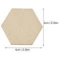 thumbnail image 2 of HAMPPLIES Hexagonal Chip Wooden Hexagon Shapes For Diy Crafts 50Set, 2 of 6