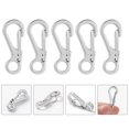 thumbnail image 3 of 10Pcs Outdoor Keychain Mini Elastic Hanging Buckles Zinc Alloy Key Hangers, 3 of 9