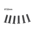 thumbnail image 1 of Luckyn 6 Pcs Vis de Fixation M6 22mm Filetage Gauche pour Perceuse Adaptateur de Tige, 1 of 6
