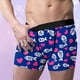 thumbnail image 4 of Calzoncillos tipo bóxer transpirables y ajustados para hombre, cómodos, de poliéster, con esquinas planas., 4 of 8