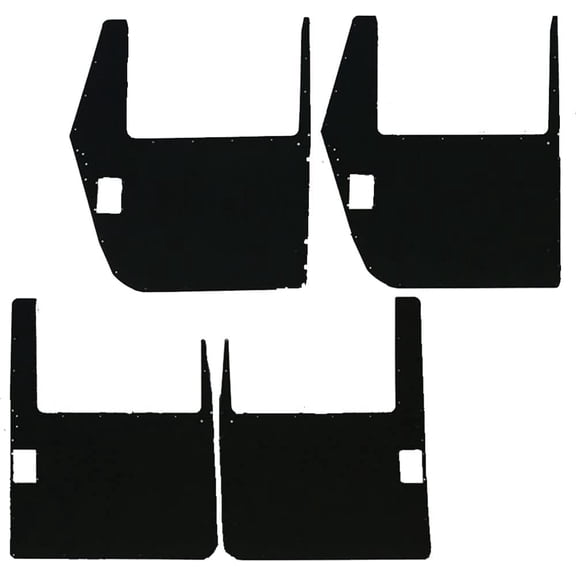 Hard X-door Skins, Set of 4 - Black, fits Military Humvee