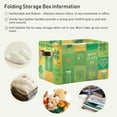 thumbnail image 6 of GZHJMY 1 Pack Cute Shamrock Green Clover Leaves Irish Hat Beer Ballon Large Storage Basket,St. Patrick's Day Collapsible Toy Storage Box Waterproof Laundry Basket with Handle for Home Closets, Offices, 6 of 7