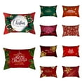 thumbnail image 3 of 2021 Christmas Pillowcase Santa Claus Tree Snow Home Decor Pillow Cases Cushion Covers For Home Sofa Seat Car,30*50CM, 3 of 8