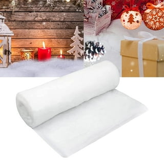 Artificial Snow Roll Mat Decoration 31Inx94in Christmas Snow Blanket for  Snow Scene Indoor Outdoor Village Display