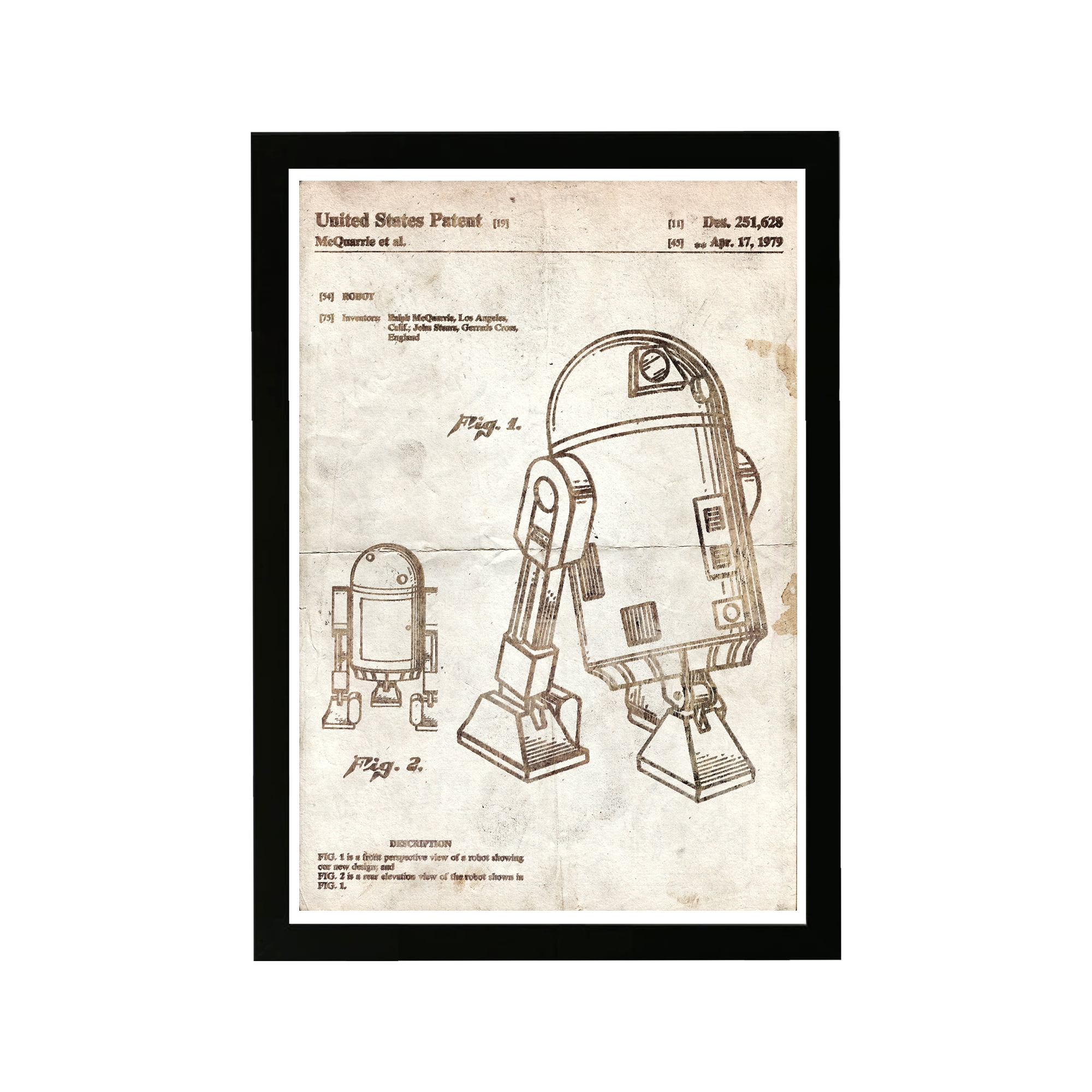 Wynwood Studio Movies And Tv Framed Wall Art Prints Robot Ii 1979 Parchment Movie Characters Home Decor White Brown 13 X 19 Walmart Com Walmart Com