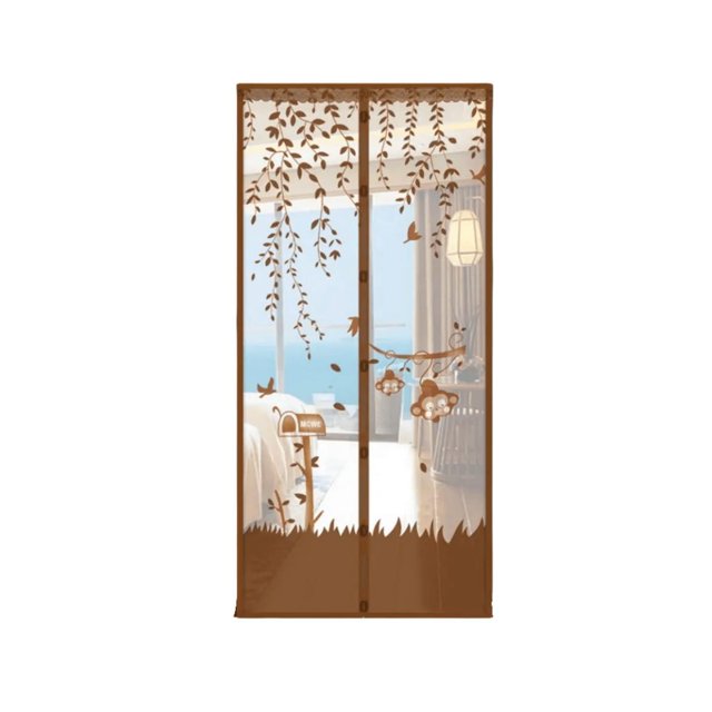Mosquitera para puertas y ventanas, cierre magnético, cierre automático, tira adhesiva 120x220 cm
