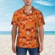 thumbnail image 2 of Balery Mushroom Camisas hawaianas de manga corta para hombre, camisas playeras de corte holgado, camisas de vacaciones con botones,3X-Large, 2 of 7