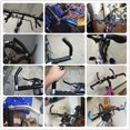 thumbnail image 3 of Bike Handlebars Bicycle Handlebar Ends MTB Road Bike Bar Ends for Biking Cycling Riding (Black), 3 of 8
