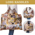 thumbnail image 5 of Foldable Eco-Friendly Nylon Grocery Bags Reusable Waterproof Shopping Tote Bags with Pouch and Bag Handle Dog Shape 52.5x60x0.15cm, 5 of 6