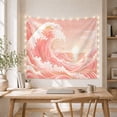 thumbnail image 5 of Ocean Waves Wave with Dominates Side Curling Foam, Mystical Fantasy for Space Lovers, Galaxy Room Decor, Housewarming Gift, Tapestry Wall Hanging for Bedroom and Dorm, 5 of 7